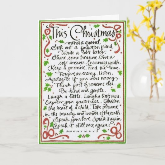 Weihnachtsausdrücke Karte (Gelbe Blume)