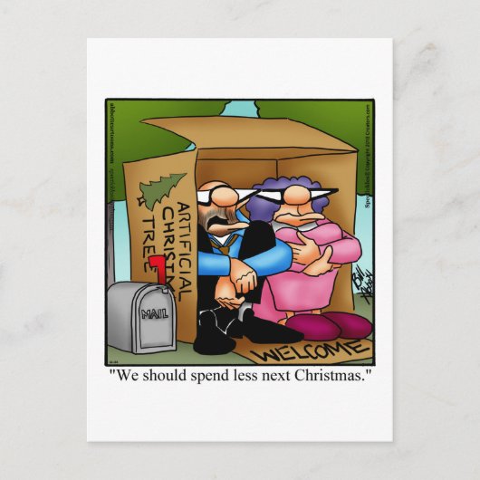 Weihnachtsausgaben Woes Spaß Postkarte (Vorderseite)