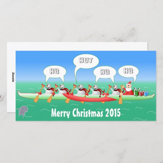 Weihnachtsausleger Feiertagskarte (Vorne/Hinten)