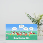 Weihnachtsausleger Feiertagskarte (Stehend Vorderseite)