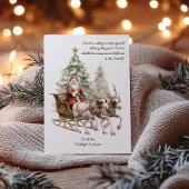 Weihnachtsauslieferung Weihnachtskarte Feiertagskarte