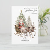 Weihnachtsauslieferung Weihnachtskarte Feiertagskarte (Stehend Vorderseite)