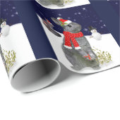 Weihnachtsausrüstungs-Packpapier (Marine) Geschenkpapier (Rolleneckpunkt)