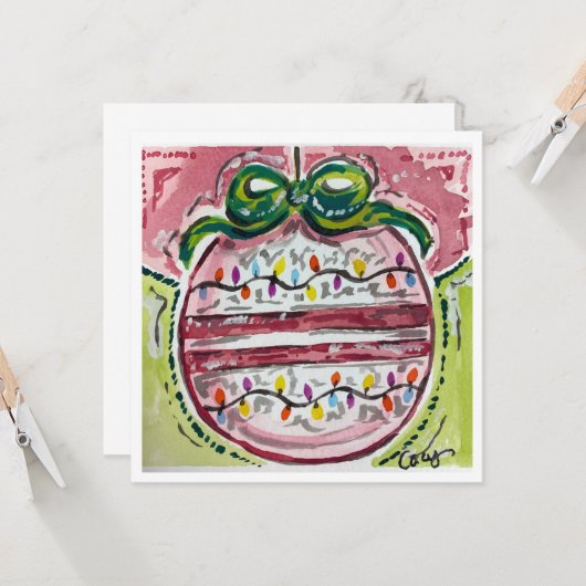 Weihnachtsausstellung Einladung (Vorderseite/Rückseite Beispiel)