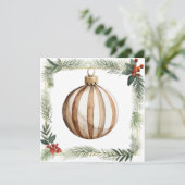 Weihnachtsausstellung Feiertagskarte (Stehend Vorderseite)