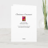 Weihnachtsausstellung Feiertagskarte (Rückseite)