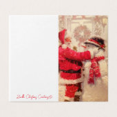 Weihnachtsausweise Weihnachtskarte (Außenseite Aufgefaltet)