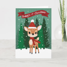 Weihnachtsbaby 1. Weihnachten Karte