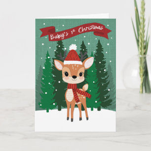 Weihnachtsbaby 1. Weihnachten Karte