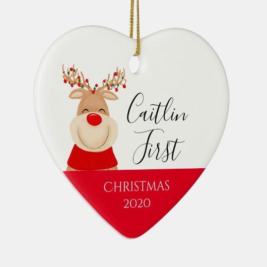 Weihnachtsbaby, 1. Weihnachtsjung, Keramik Ornament (Rechts)