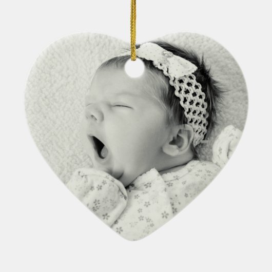 Weihnachtsbaby, 1. Weihnachtsjung, Keramik Ornament (Hinten)