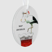 Weihnachtsbaby Andenken Ornament (Vorderseite)