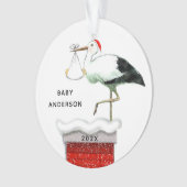 Weihnachtsbaby Andenken Ornament (Vorderseite)