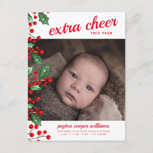 WEIHNACHTSBABY ANKÜNDIGUNG Weihnachtsfreude