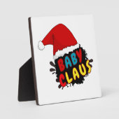 Weihnachtsbaby Claus Fotoplatte (Vorderseite)