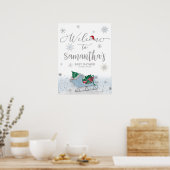Weihnachtsbaby-Dusche Begrüßungszeichen Poster (Küche)