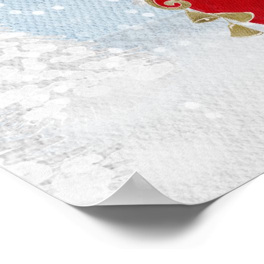 Weihnachtsbaby-Dusche Begrüßungszeichen Poster (Ecke)