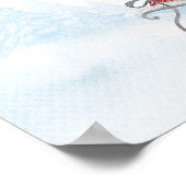 Weihnachtsbaby-Dusche Begrüßungszeichen Poster (Ecke)