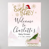 Weihnachtsbaby-Dusche Begrüßungszeichen Poster (Vorne)