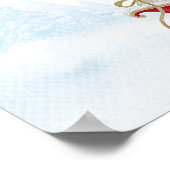 Weihnachtsbaby-Dusche Begrüßungszeichen Poster (Ecke)