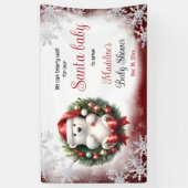 WeihnachtsBaby-Dusche Santa Baby Banner (Vertikal)
