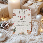 WeihnachtsBaby-Dusche Santa Baby Einladung