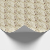 Weihnachtsbaby-Fußabdruck Geschenkpapier (Ecke)