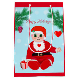 Weihnachtsbaby, Herz und Kiefer Mittlere Geschenktüte