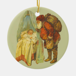 Weihnachtsbaby Holiday Vintage Keramikornament