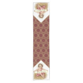 Weihnachtsbaby Jesus in den Krippen-frohen Kurzer Tischläufer (Vorderseite)