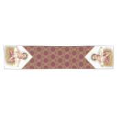 Weihnachtsbaby Jesus in den Krippen-frohen Kurzer Tischläufer (Horizontal)