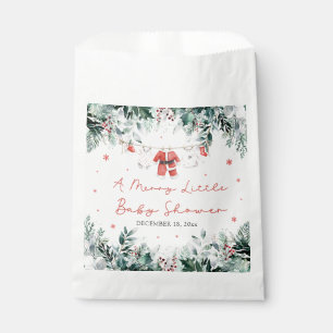 Weihnachtsbaby kleidet sich eine lustige kleine Ba Geschenktütchen