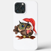 Weihnachtsbaby Owl mit Geschenk Case-Mate iPhone Hülle (Rückseite)