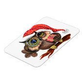 Weihnachtsbaby Owl mit Geschenk Magnet (Linke Seite)