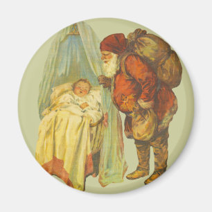 Weihnachtsbaby Santa Clause Vintage Magnet
