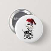 Weihnachtsbaby Zebra Button (Vorne & Hinten)