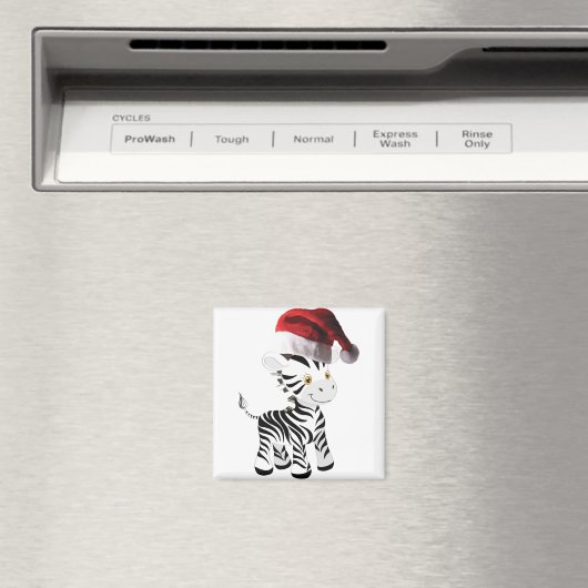 Weihnachtsbaby Zebra Magnet (In Situ (Geschirrspüler))