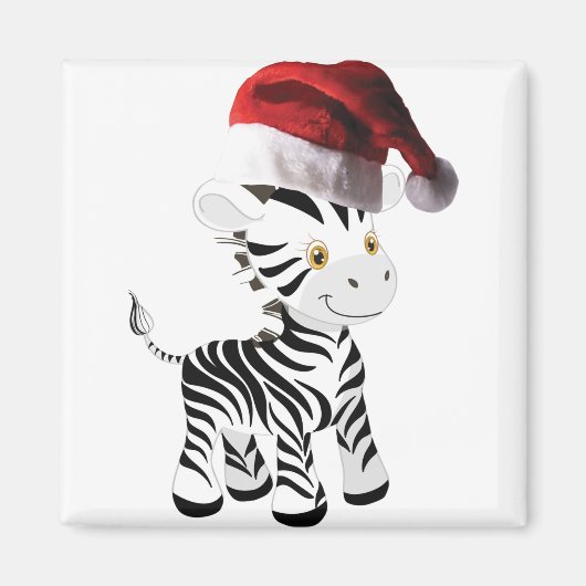 Weihnachtsbaby Zebra Magnet (Vorne)