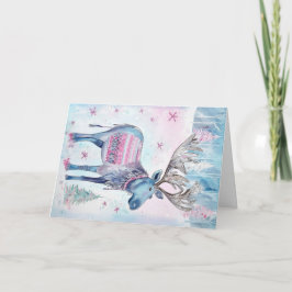 Weihnachtsbabys Elk Holiday Gruß Karte