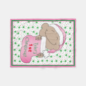Weihnachtsbaby's Erste Fleecedecke (Vorderseite (Horizontal))