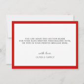 Weihnachtsbabys in Red Party Hats Dankeskarte (Rückseite)