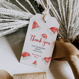 Weihnachtsbabys mit Geschenkartikeln Geschenkanhänger