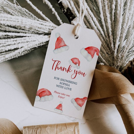 Weihnachtsbabys mit Geschenkartikeln Geschenkanhänger