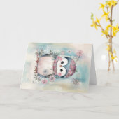 Weihnachtsbabys Pinguin Holiday Gruß Karte (Gelbe Blume)