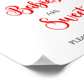 Weihnachtsbabys sind ein süßes Baby-Duschzeichen Poster (Ecke)