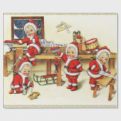 Weihnachtsbabys Wrapping Paper Geschenkpapier (Flach)