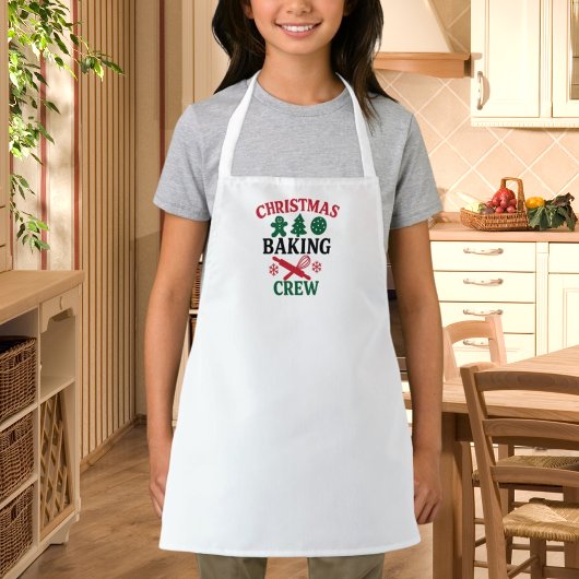 Weihnachtsback-Crew Mama Kinder Schürze