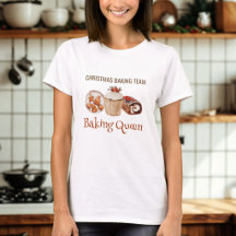 Weihnachtsback-Team Backkönigin T-Shirt