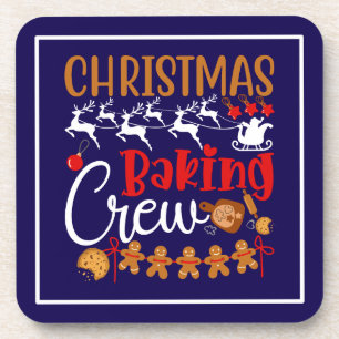 Weihnachtsbacken-Crew-80543 Getränkeuntersetzer