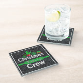 Weihnachtsbacken-Crew-86543 Glasuntersetzer (Schrägansicht)
